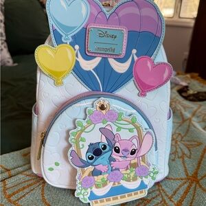 Loungefly Disney White and Blue Kids Backpack